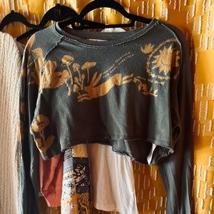 Free People Cropped Shirt